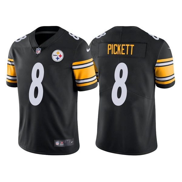 Men's Pittsburgh Steelers #8 Kenny Pickett Black Vapor Untouchable Limited Stitched Jersey